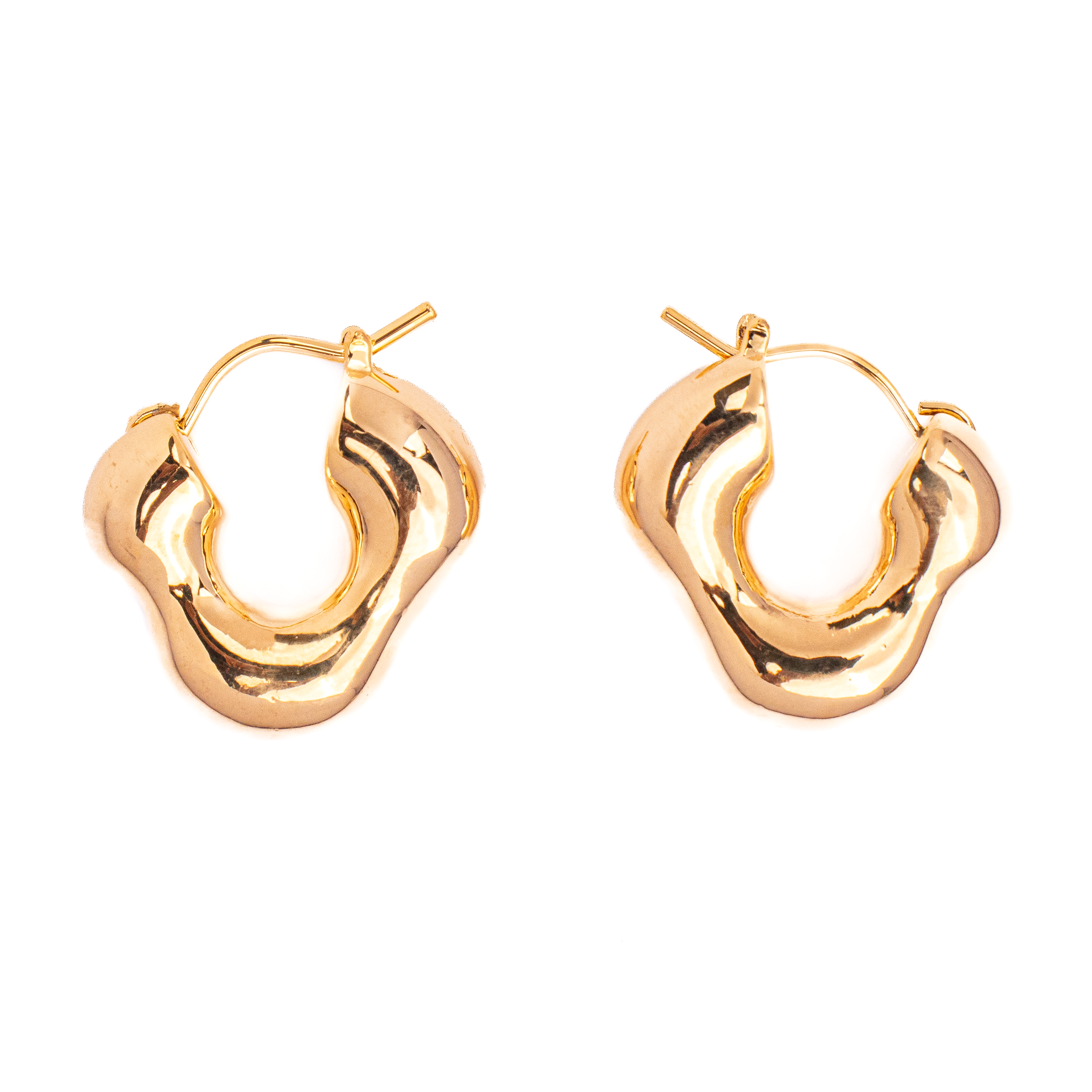 Cloud Hoops 18K Gold Plated