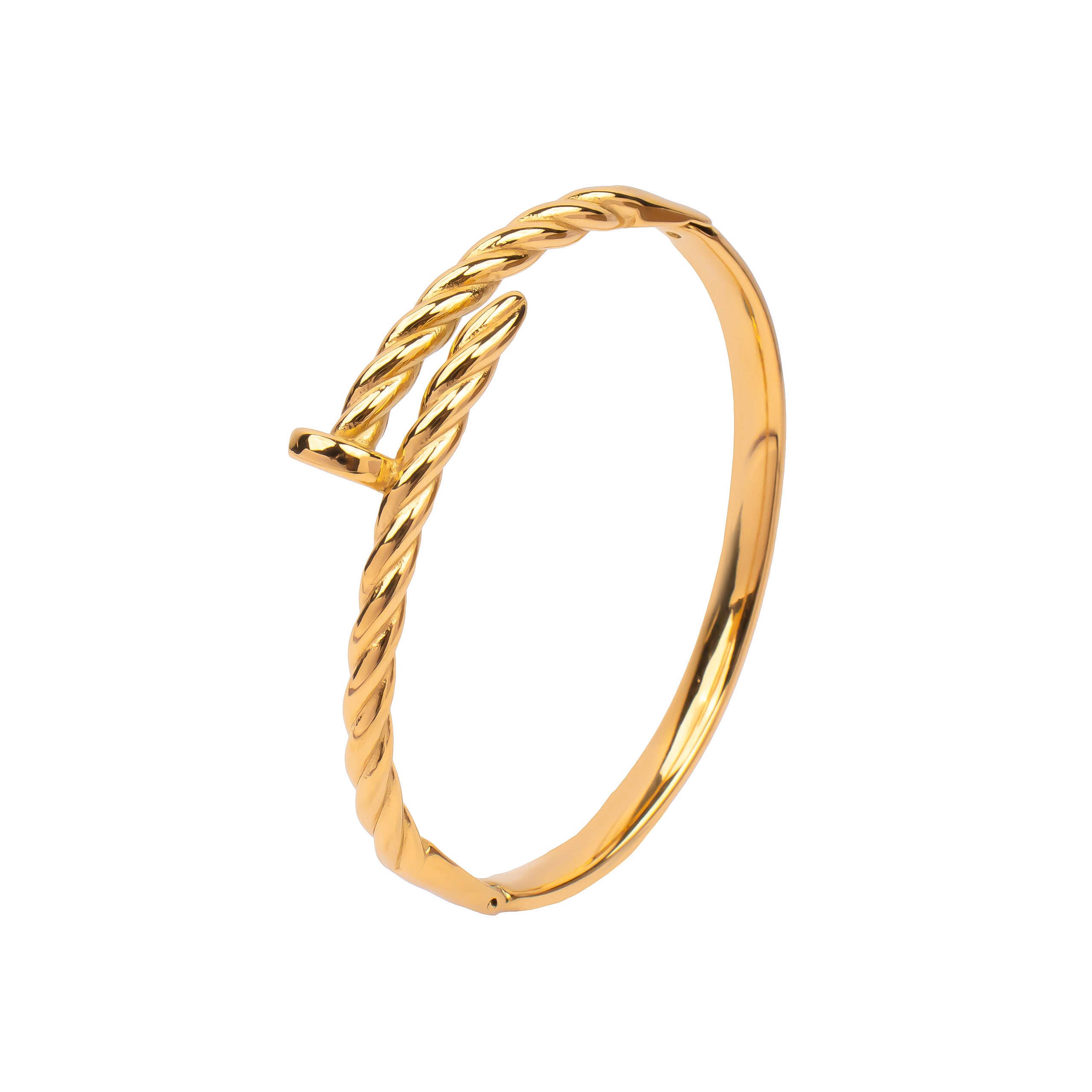 Nail Bracelet 18K Gold Plated